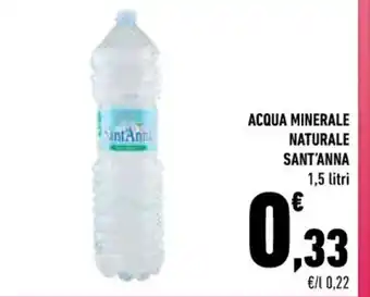 Conad Superstore ACQUA MINERALE NATURALE SANT'ANNA 1,5 litri offerta