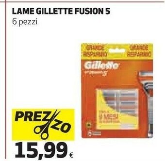 Coop Gillette Lame Fusion 5 offerta
