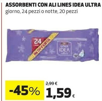 Coop Lines Assorbenti Con Ali Ultra offerta