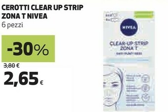 Coop Nivea Cerotti Clear Up Strip Zona T offerta