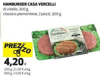 Coop Casa Vercelli Hamburger offerta