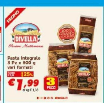 CTS Supermercati Divella Pasta di semola offerta
