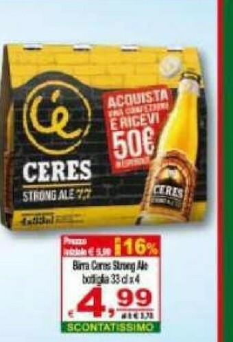 CTS Supermercati Ceres Birra offerta