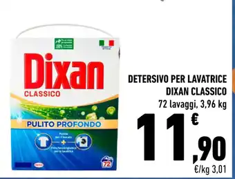 Conad Superstore DETERSIVO PER LAVATRICE DIXAN CLASSICO 72 lavaggi, 3,96 kg offerta