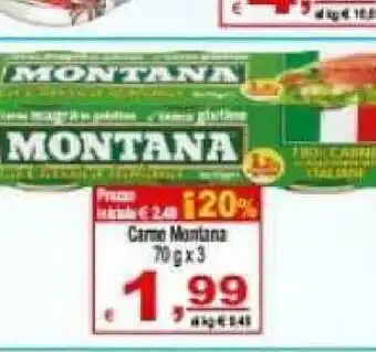 CTS Supermercati Montana Carne in scatola offerta