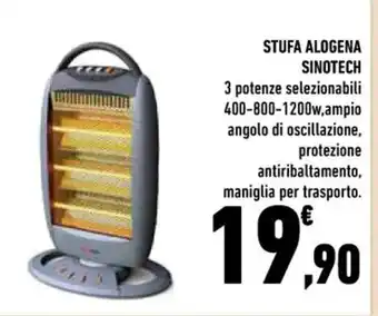 Conad Superstore STUFA ALOGENA SINOTECH offerta