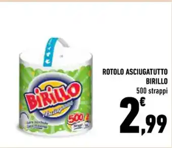 ROTOLO ASCIUGATUTTO BIRILLO 500 strappi