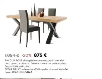 Ricci Casa TAVOLO POST offerta