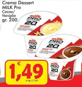Paghi Poco Milk Pro Crema Dessert 200gr offerta