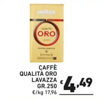 Ok Market CAFFÈ QUALITÀ ORO LAVAZZA GR.250 offerta