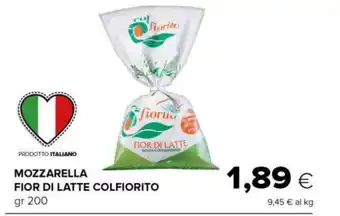 Tigre MOZZARELLA FIOR DI LATTE COLFIORITO gr 200 offerta