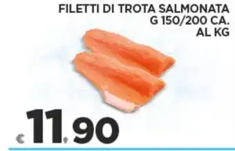 Deco Supermercati FILETTI DI TROTA SALMONATA G 150/200 CA. offerta