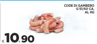 Deco Supermercati CODE DI GAMBERO G 51/60 CA. offerta