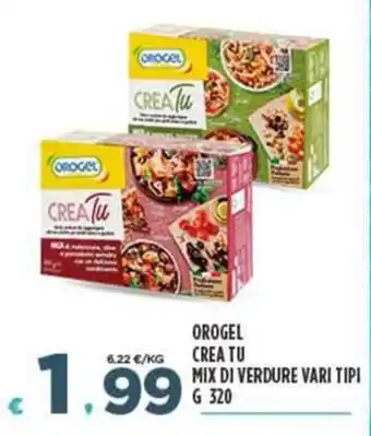 Deco Supermercati OROGEL CREA TU MIX DI VERDURE VARI TIPI G 320 offerta