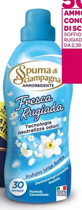 Ekom AMMORBIDENTE CONCENTRATO SPUMA DI SCIAMPAGNA SOFFIO D'ORIENTE, FRESCA RUGIADA 30 LAVAGGI, ML 750 offerta