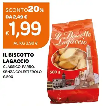 Ekom IL BISCOTTO LAGACCIO CLASSICO, FARRO, SENZA COLESTEROLO G 500 offerta