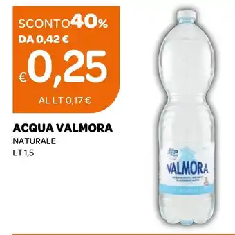 Ekom ACQUA VALMORA NATURALE LT 1,5 offerta