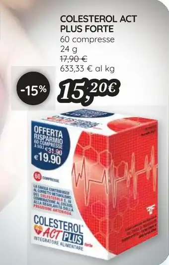 Coop COLESTEROL ACT PLUS FORTE 60 compresse 24 g offerta