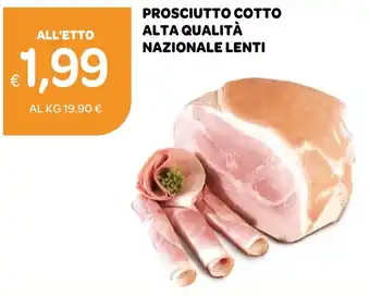Ekom PROSCIUTTO COTTO ALTA QUALITÀ NAZIONALE LENTI offerta