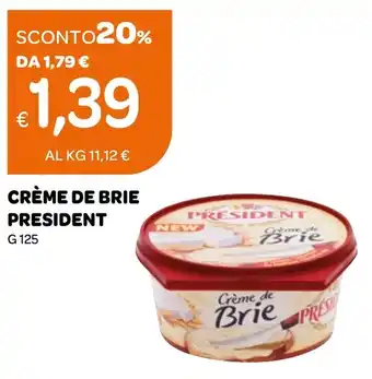 Ekom CRÈME DE BRIE PRESIDENT G 125 offerta
