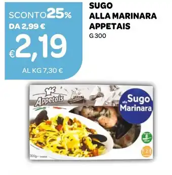Ekom SUGO ALLA MARINARA APPETAIS G 300 offerta