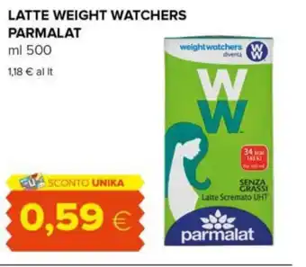 Tigre LATTE WEIGHT WATCHERS PARMALAT ml 500 offerta