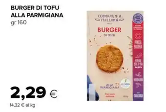 Tigre BURGER DI TOFU ALLA PARMIGIANA gr 160 offerta
