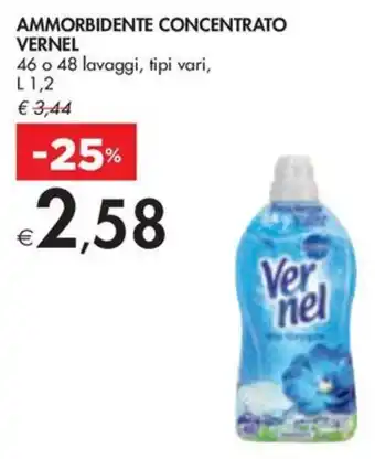 Bennet AMMORBIDENTE CONCENTRATO VERNEL 46 o 48 lavaggi, tipi vari, L 1,2 offerta