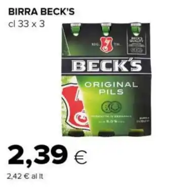 Tigre BIRRA BECK'S cl 33 x 3 offerta