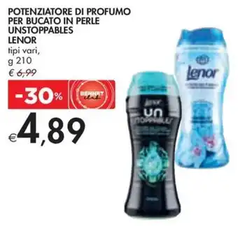 Bennet POTENZIATORE DI PROFUMO PER BUCATO IN PERLE UNSTOPPABLES LENOR tipi vari, g 210 offerta