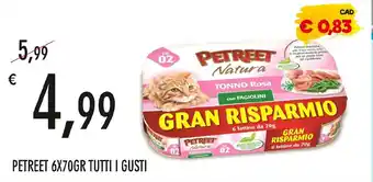 PETREET 6X70GR TUTTI I GUSTI
