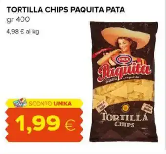 TORTILLA CHIPS PAQUITA PATA gr 400