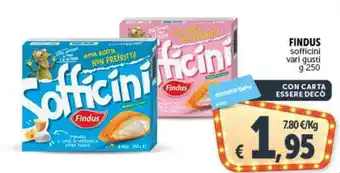 Deco Supermercati FINDUS sofficini vari gusti g 250 offerta