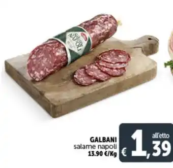 Deco Supermercati GALBANI salame napoli offerta