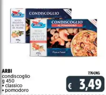 Deco Supermercati ARBI condiscoglio g 450 offerta