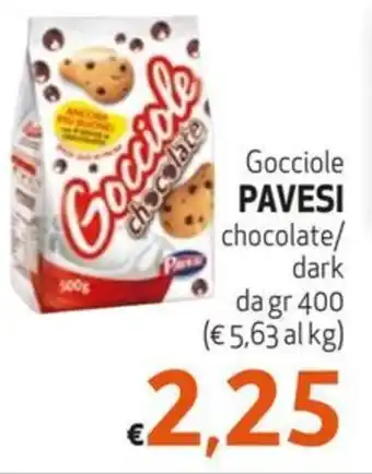 Gocciole PAVESI chocolate/ dark da gr 400