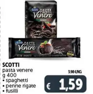 Deco Supermercati SCOTTI pasta venere g 400 offerta