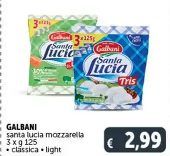 Deco Supermercati GALBANI santa lucia mozzarella offerta