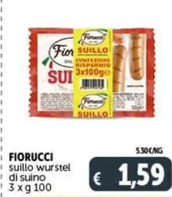 Deco Supermercati FIORUCCI suillo wurstel di suino offerta
