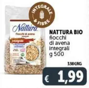 Deco Supermercati NATTURA BIO fiocchi di avena integrali g 500 offerta