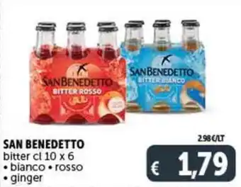 Deco Supermercati SAN BENEDETTO bitter cl 10 x 6 offerta