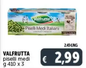 Deco Supermercati VALFRUTTA piselli medi g 410 x 3 offerta