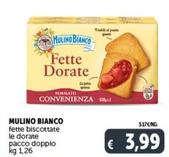 Deco Supermercati MULINO BIANCO fette biscottate le dorate pacco doppio kg 1,26 offerta