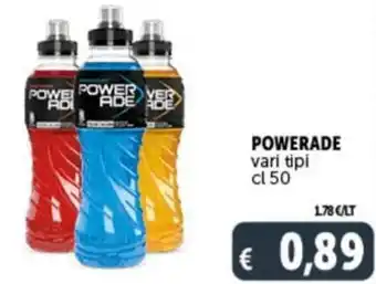 Deco Supermercati POWERADE vari tipi cl 50 offerta