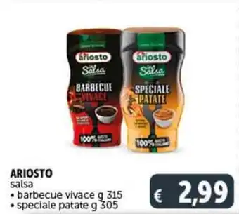 Deco Supermercati ARIOSTO salsa barbecue vivace g 315 offerta