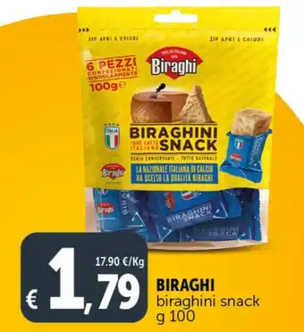 Deco Supermercati BIRAGHI biraghini snack g 100 offerta