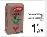 FARINA INTEGRALE BIO MOLINO ROSSETTO 1 kg