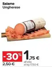 Carrefour Express Salame Ungherese offerta