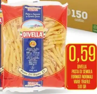 Supermercati Pasquale Prisco DIVELLA PASTA DI SEMOLA FORMATI NORMALI VARIE TRAFILE 500 GR offerta