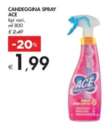 Bennet CANDEGGINA SPRAY ACE tipi vari, ml 800 offerta